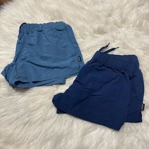Patagonia Women's Athletic Shorts - Slate Blue & Navy